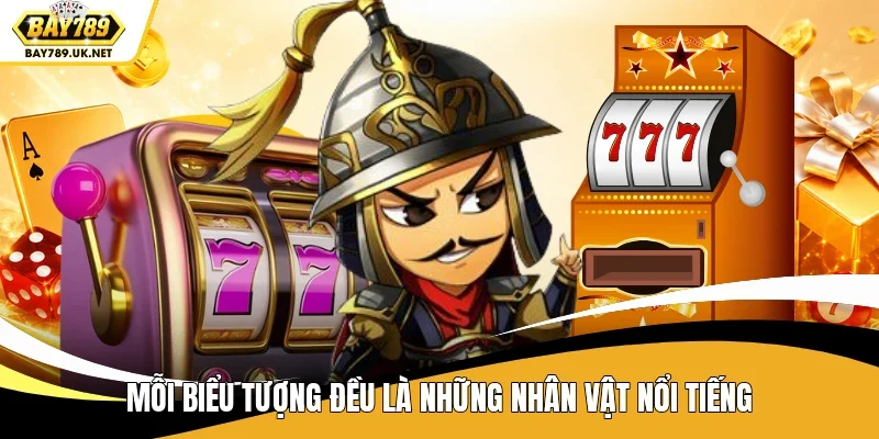 Mỗi biểu tượng đều là những nhân vật nổi tiếng